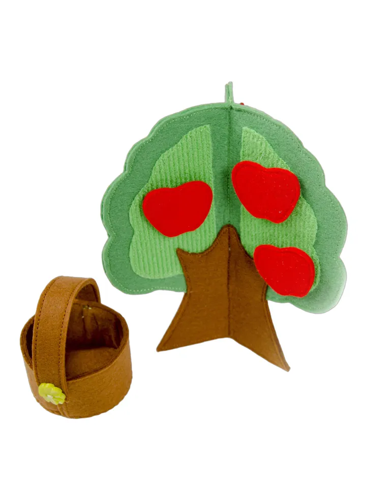 3D trees from felt, Pattern and Tutorial, PDF and SVG