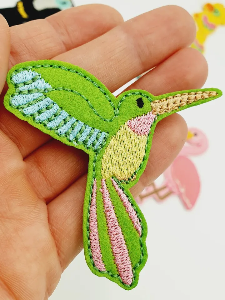 ITH Birdhouse Handbag & Felt Birds Playset Embroidery Design | Pelican Parrot Flamingo Toy Pattern 5x7 | Digital Download
