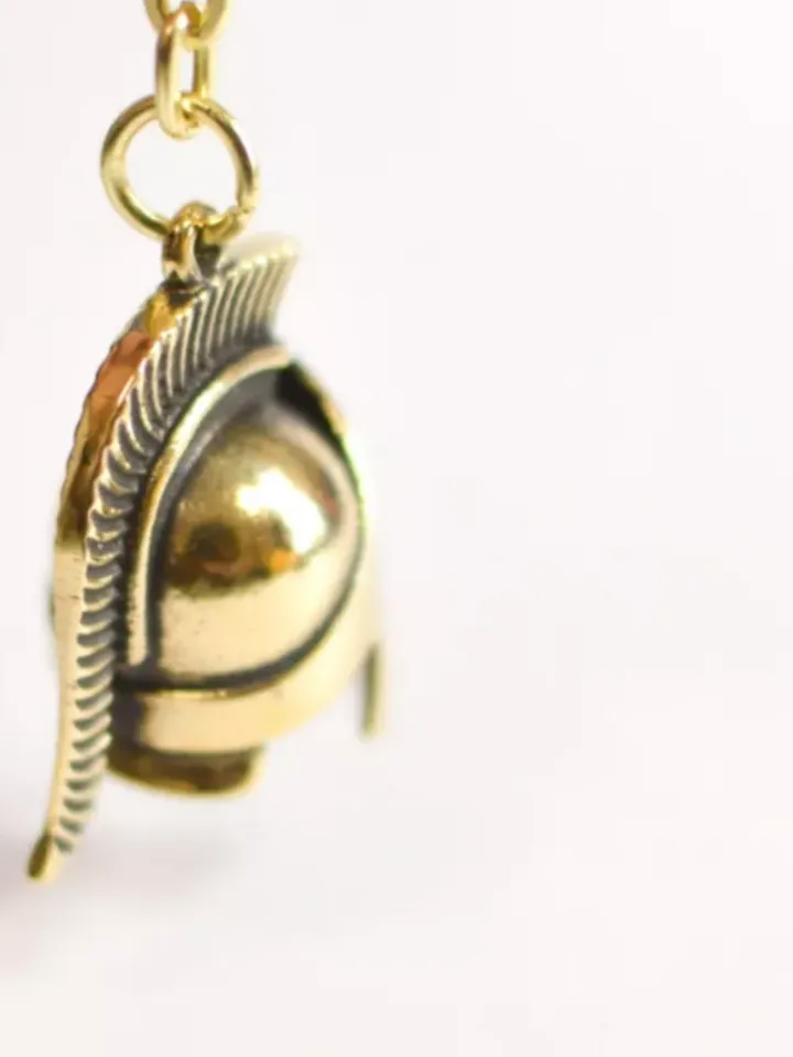 Roman helmet keychain