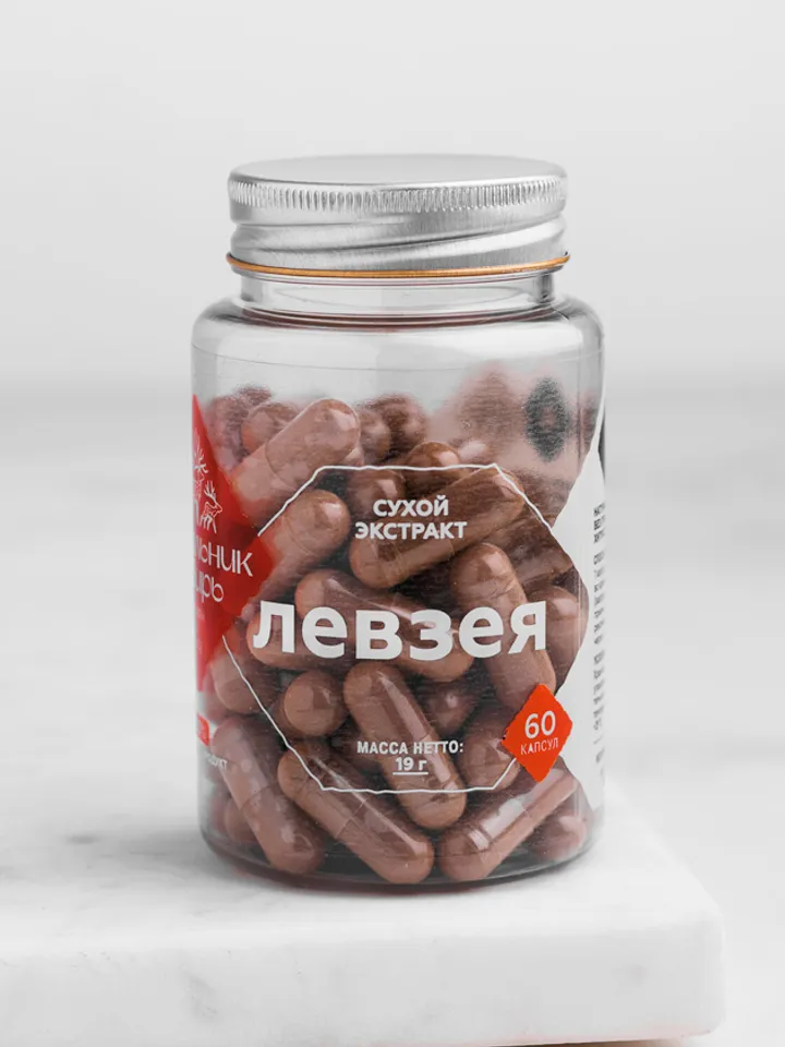 Leuzea extract in capsules, capsules 60 pcs.