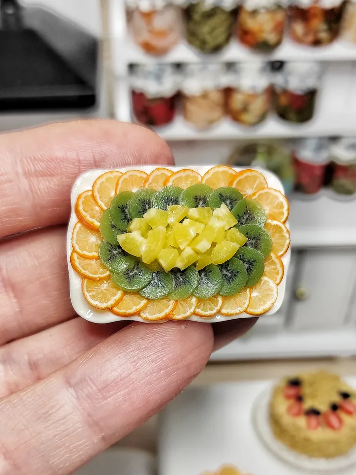 Realistic polymer clay fruits, fruit, food 1 12, mini food, miniature food, food for dolls, dollhouse miniature
