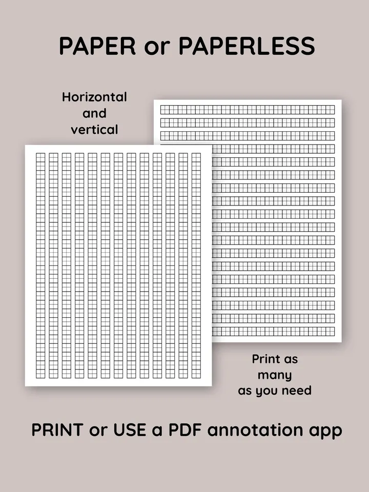 Chinese calligraphy paper for beginners. Chinese handwriting. Kanji Japanese practice sheets. Manuscript paper practice. Printable Japanese Writing Paper: Perfect for Beginners Learning Kanji and Hiragana
