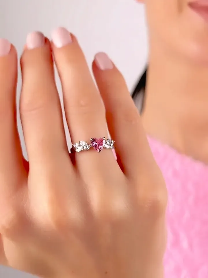 Women's ring silver 925 with cubic zirconia