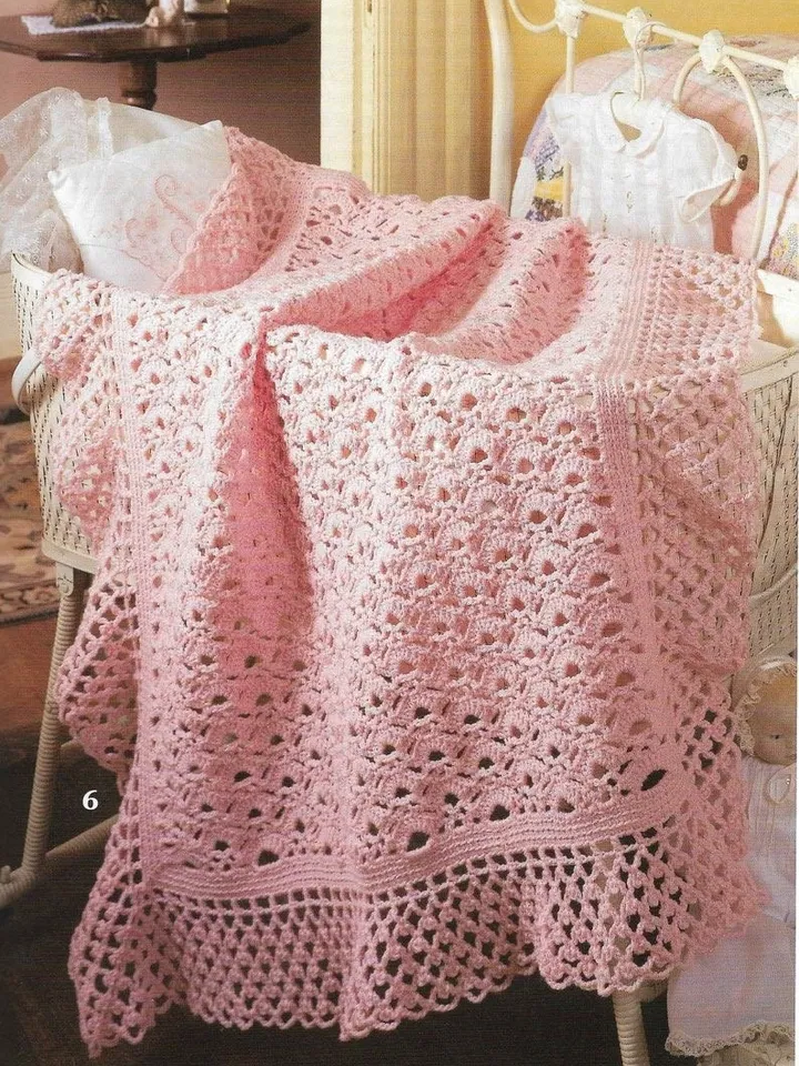 Baby Blanket Book CROCHET Pattern X 5 , Baby Afghan Crochet Blanket pdf instant download