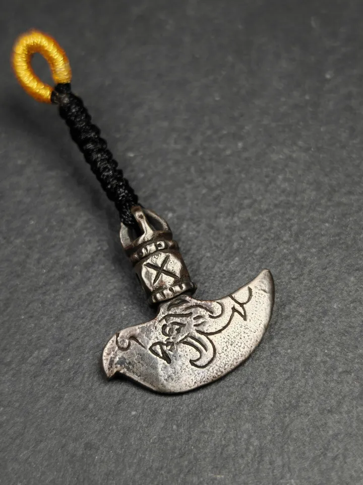 Delicate Small Kartika Amulet (Knife of the dakinis),Gandhanra Antique Tibetan Buddhism Protective Charm Pendant,22×22mm