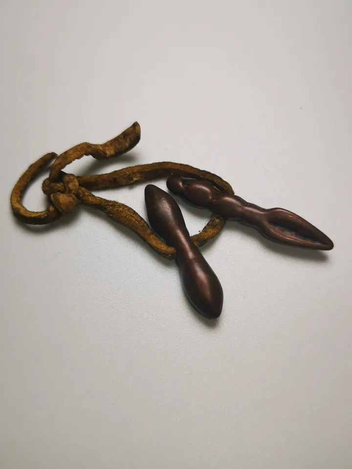 Gandhanra Antique Tibetan Amulet,Mini Vajra and Kila(Dorje Phurba), Mala Prayer Beads,Trantic Buddhism Dharma, 50 Years Old.