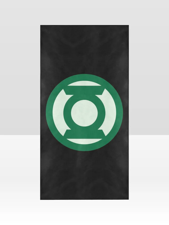 Green Lantern Beach Towel