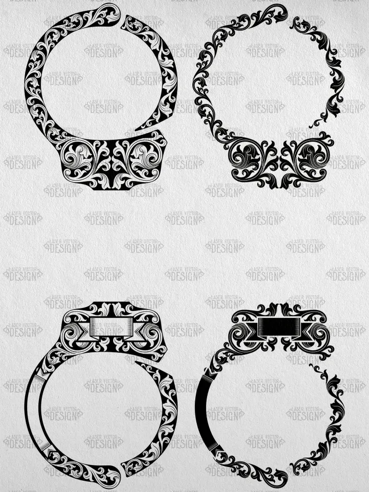 VECTOR DESIGN Handcuff Peerless Model 700C, 701C, 730C Scrollwork 2