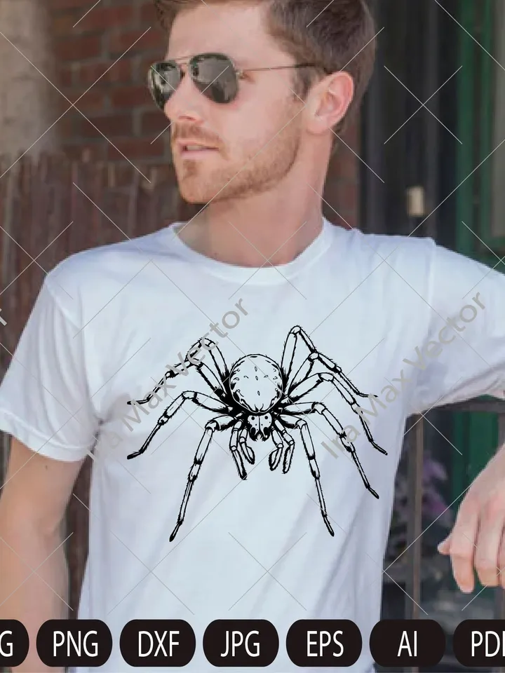 Spider SVG, Spider Design Svg, Spider detailed, Spider Dxf, Spider Png, Spider Clipart, Spider Files