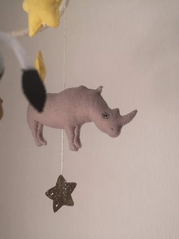 Nursery mobile, Baby mobile neutral safari, Tropical jungle mobile, Crib mobile