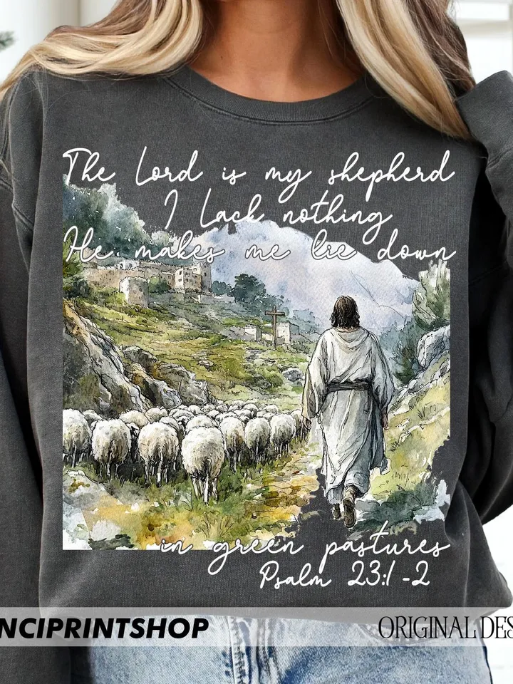The Lord Is My Shepherd PNG Bible Verse Faith Png, Easter Christian png, Encouraging Faith Christian png, Easter Jesus png, Christian png
