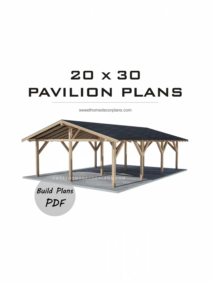 Diy 20 x 30 Gable Pavilion Plans pdf. Double carport plans. Wooden outdoor covered gazebo plans. Diy backyard pergola for outdoor.