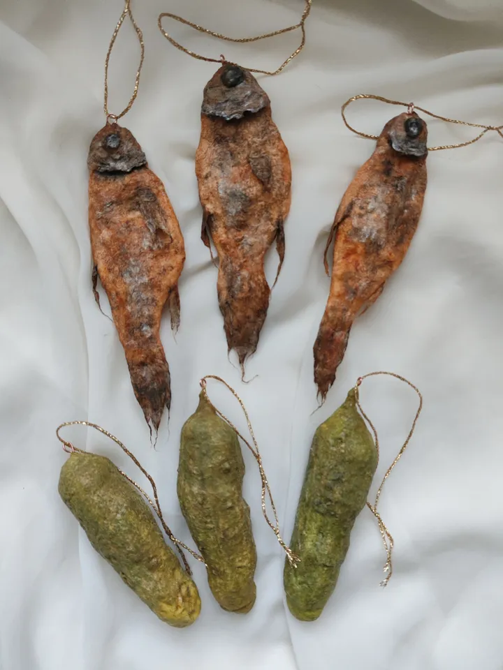 Set of Christmas ornaments.Christmas gift.