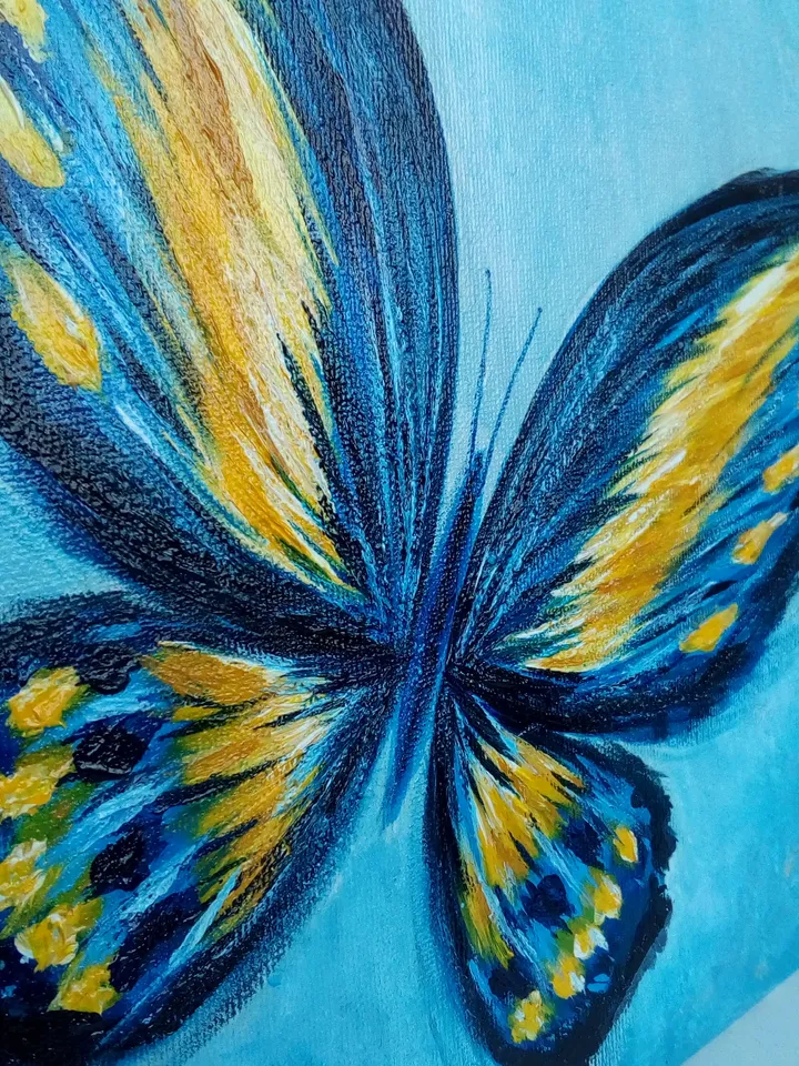 Painting with butterflies Painting of butterflies Painting for children's room