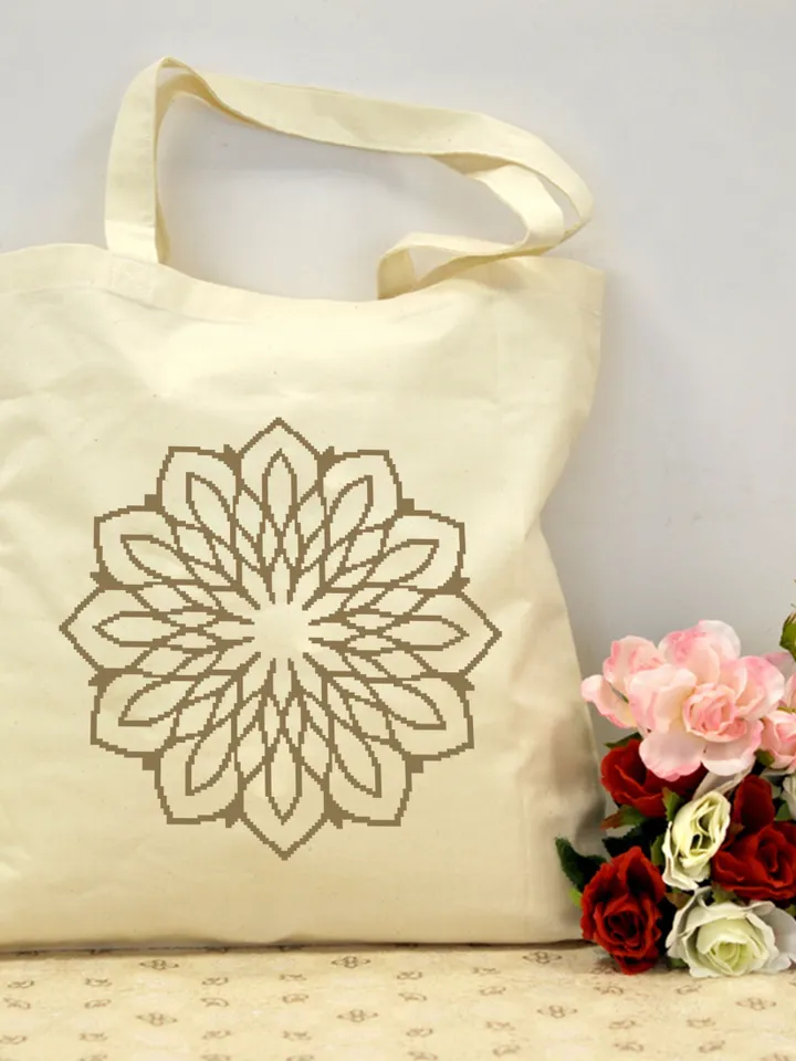 Mandala set cross stitch pattern download PDF, Monochrome mandala hand embroidery PDF, Floral ornament cross stitch chart, Home decor #S26