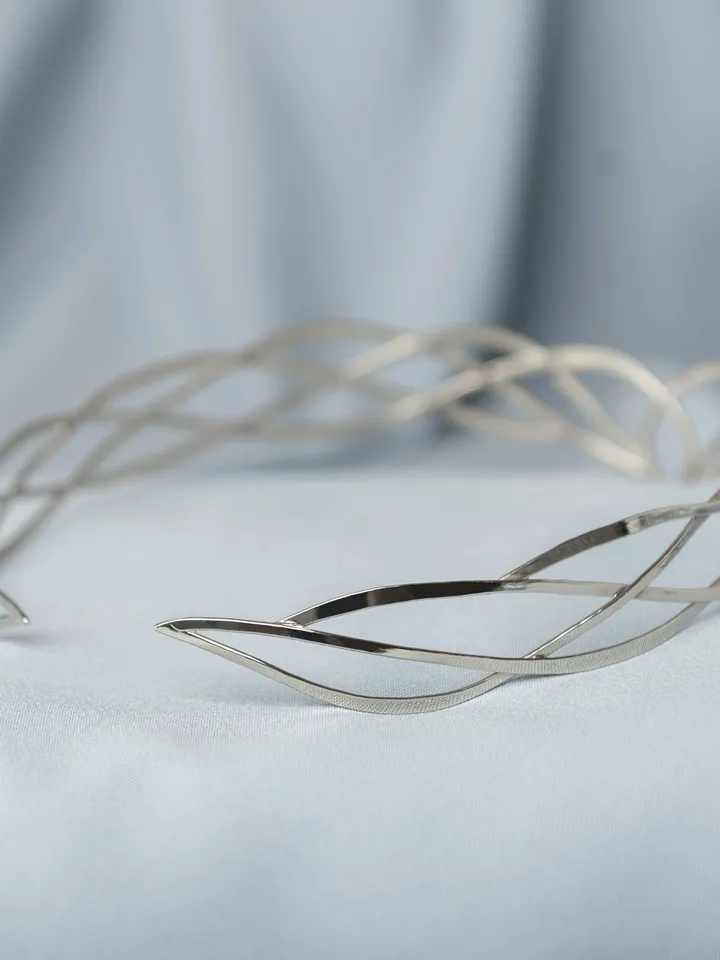 Fantasy diadem jewelry Tiara Elven Crown bridal hair vine Wedding Headpiece bridal headband fantasy fairy Tiara Rosella