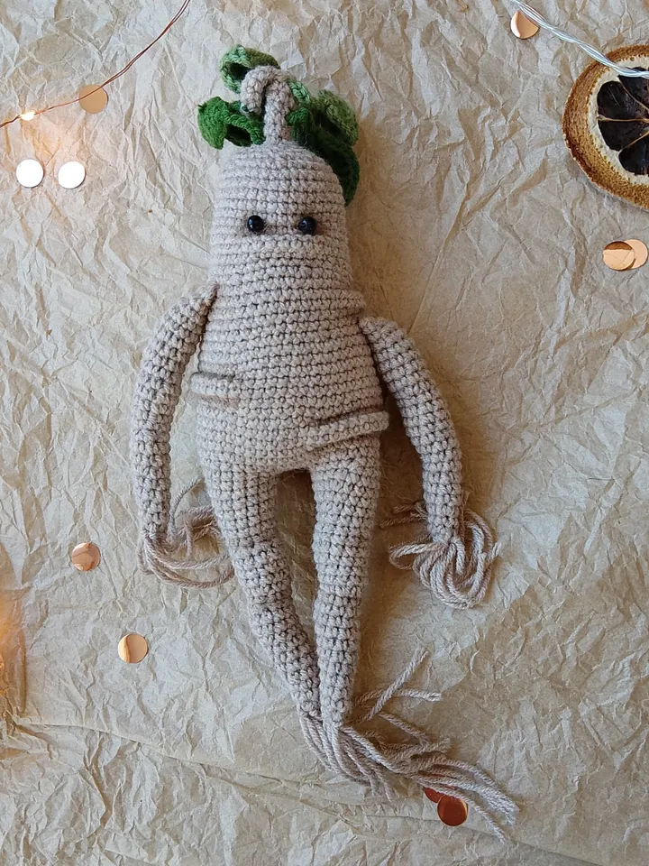 Mandrake Root Doll Stuffed Toys. Soft Handmade Gift Harry Potter. Art doll fans best friend gift. Harry Potter fans