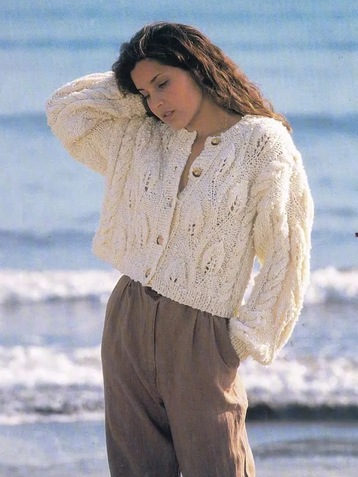 Knitting pattern cardigan , crop knitting cardigan, chunky cardigan pdf instant download