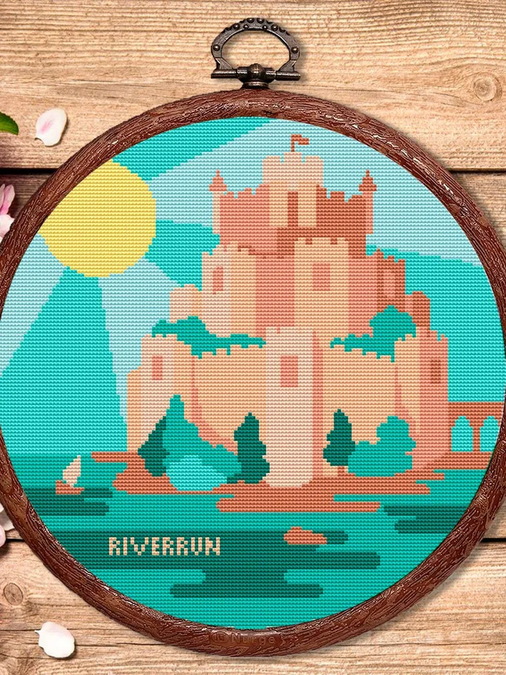 Riverrun Cross Stitch Pattern, Movies Cross Stitch Pattern, Movie Pattern, GOT Cross Stitch Pattern, TV Cross Stitch Patterns #mv003