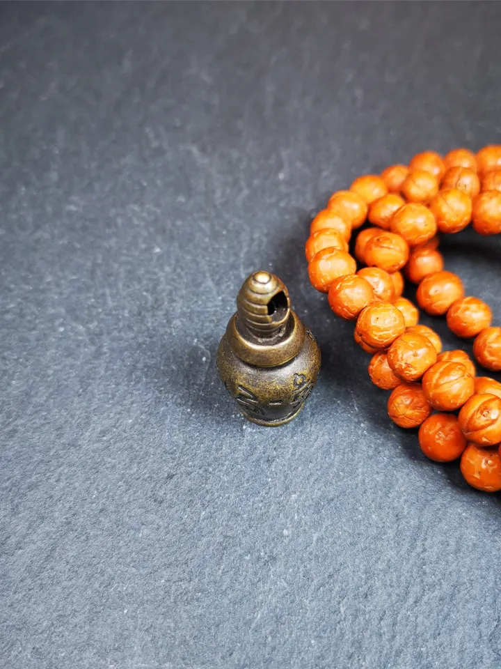 Gandhanra Handmade Tibetan Buddhist Amulet,Stupa,Pagoda,Buddhist Tower Pendant,Gau Shrine,Mani Rilbu Bottle,Consecration Zung