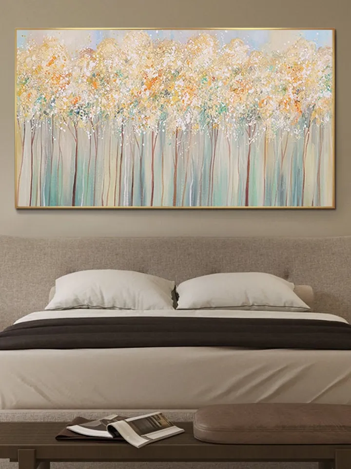 Original Oil Painting, Landscape Wall Art,Large Scale Contemporary Art Abstract Tree Painting, Large Scale Wall Art,Extra Large Oil Painting
