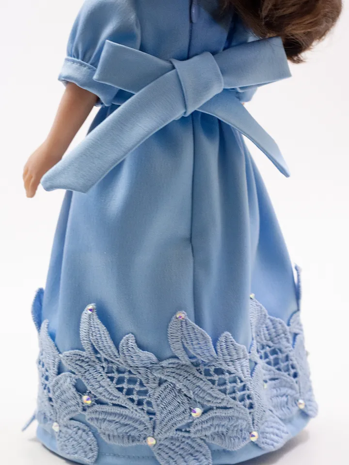 Paola Reina doll clothes, Long doll dress with lace for 13 inch doll, Exclusive clothes for dolls, Doll clothes, Dress