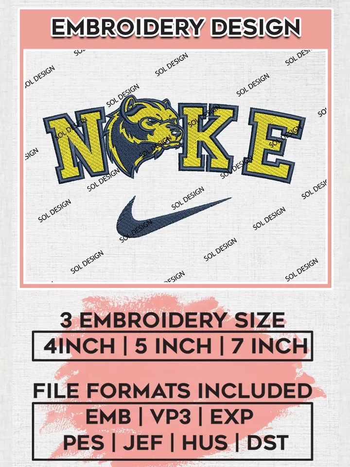 Nike Michigan Wolverines Machine Embroidery Design, NCAA Michigan Wolverines Embroidery Design Design files, NCAA Embroidery Designs, NCAA Machine Embroidery Designs, Digital Download