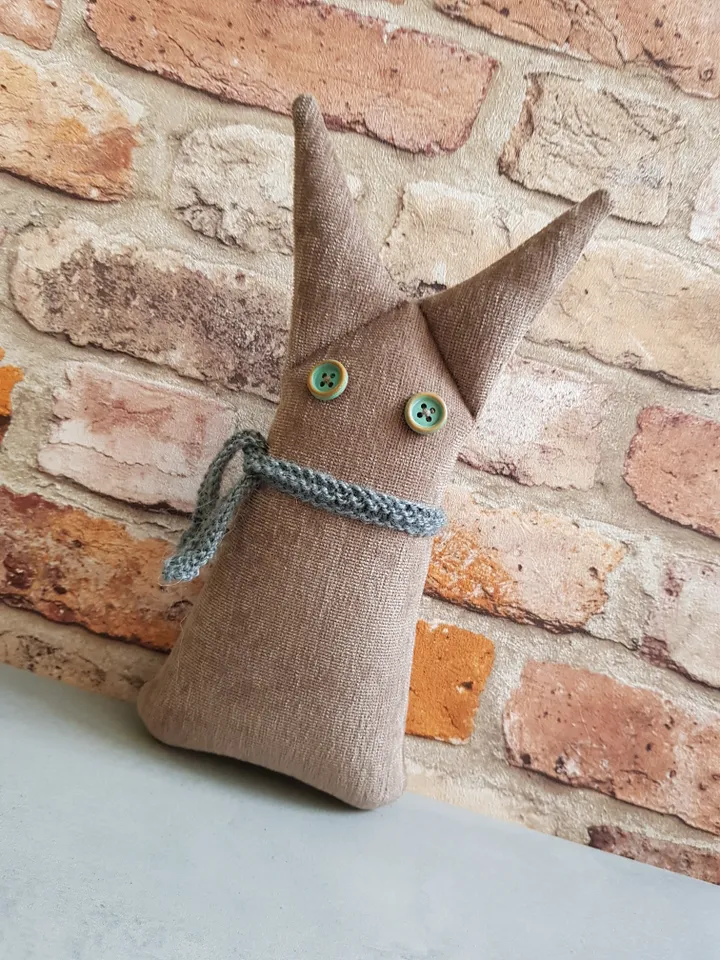 Bunny doll sewing pattern PDF digital tutorial in English, Stuffed animal sewing diy