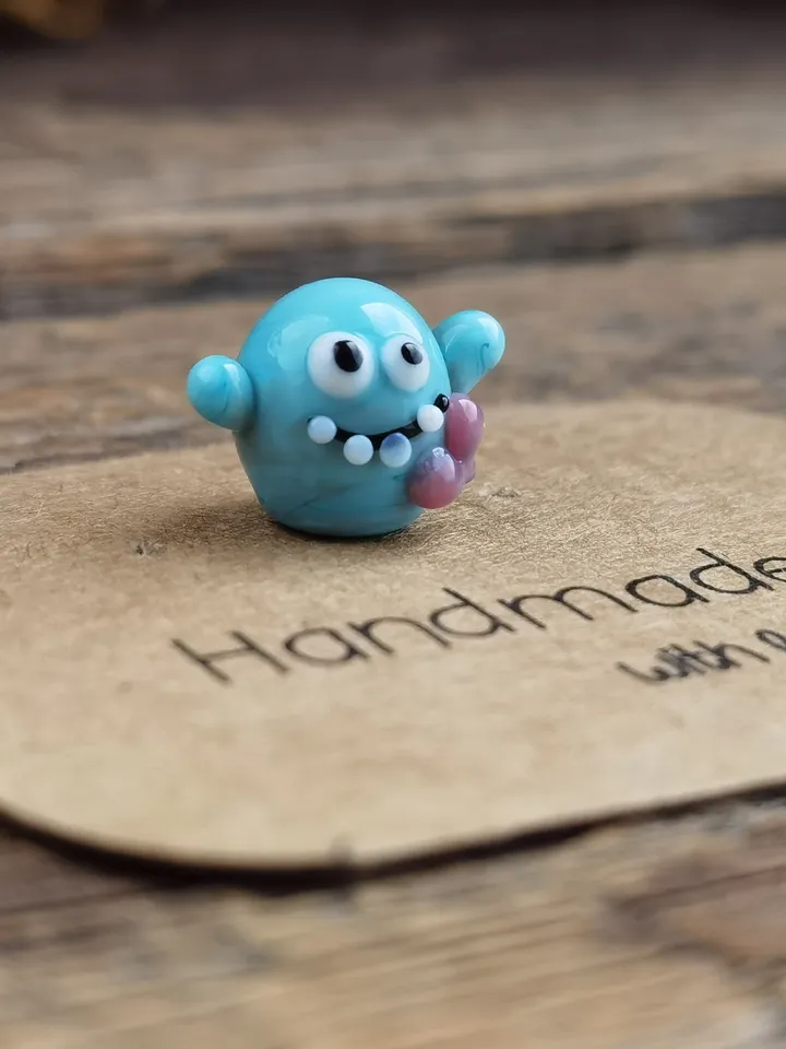 Tiny monster miniature glass monster figurine monster sculpture for terrarium decoration or fairy garden decor