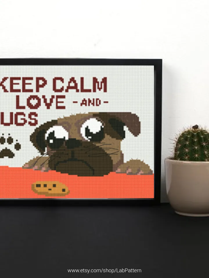 Keep calm Cross stitch pattern | Embroidery Pattern | Instant Download | Embroidery Designs