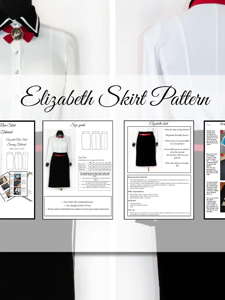 Elizabeth Bioshock Skirt Sewing Pattern