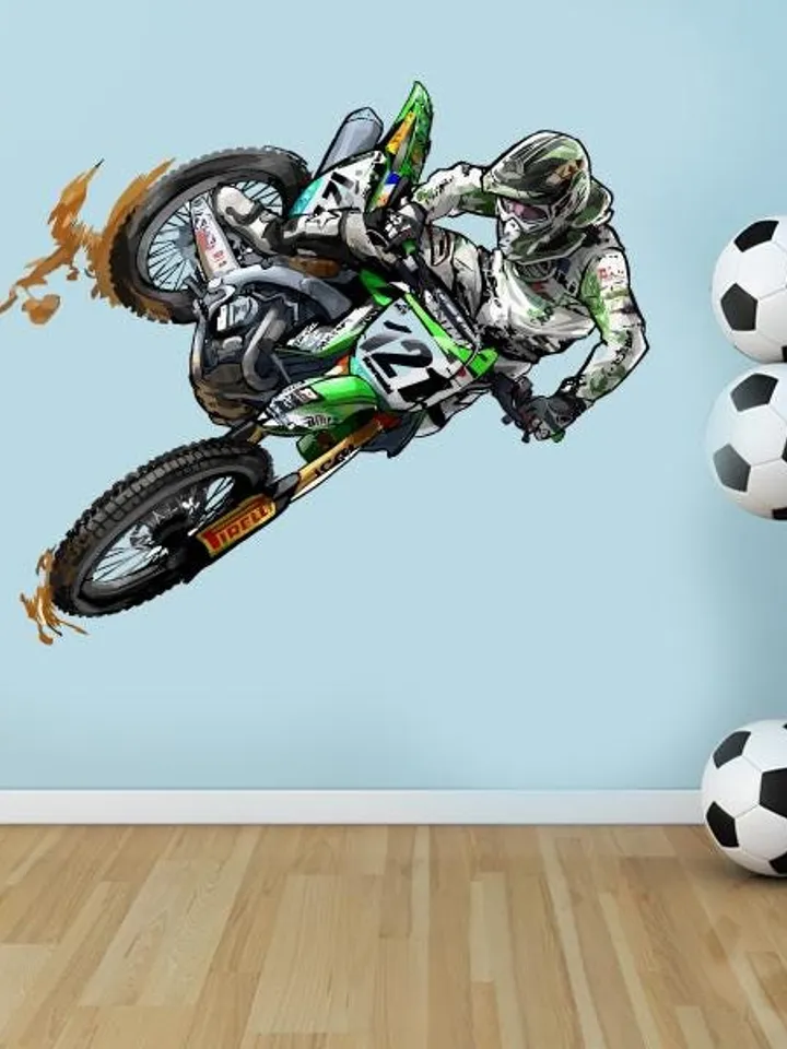 Dirt bike Wall Decal Motocross Sticker Motorcycle co309