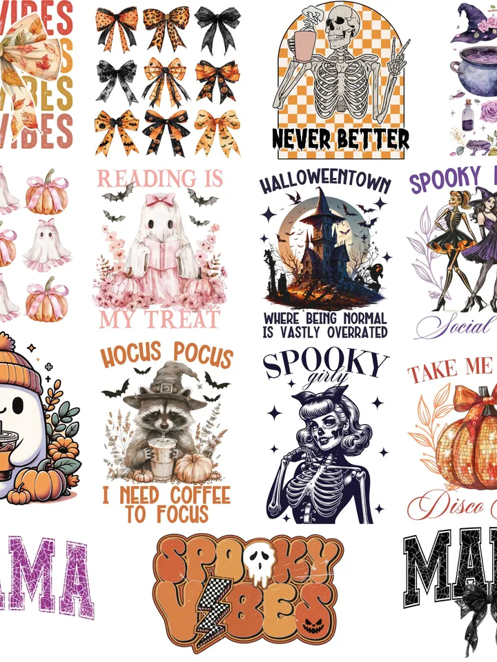 130+ Retro Halloween Bundle PNG, Halloween Bundle, Halloween Png, Spooky Season Png, Fall Png, Retro Halloween Png, Halloween Png Designs