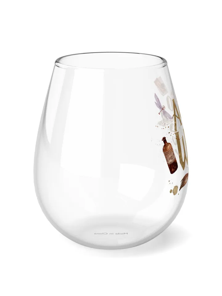 Accio Wine Glass, Stemless Wine Glass, 11 75oz, Wizarding World Gift, Wizard Wine Glass, Magical Glass, Wine Lover Gift, Gift for Her