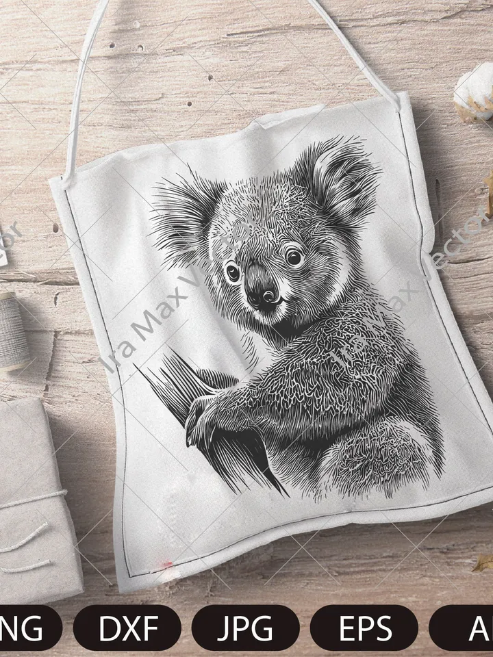 Koala svg file, Animal Face svg , Cute Koala svg, Koala Face svg, Animal svg file, Australia svg file, Koala detailed file, Koala clipart