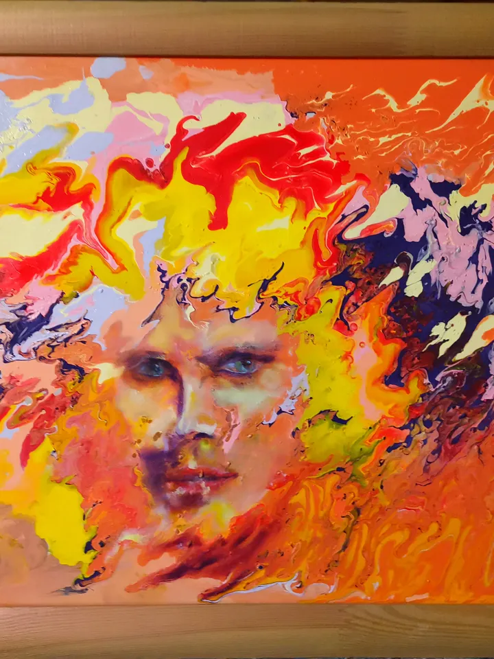 Abstract Oil Painting Woman Love Girl Art Original Man Girl Artist Svinar Oksana
