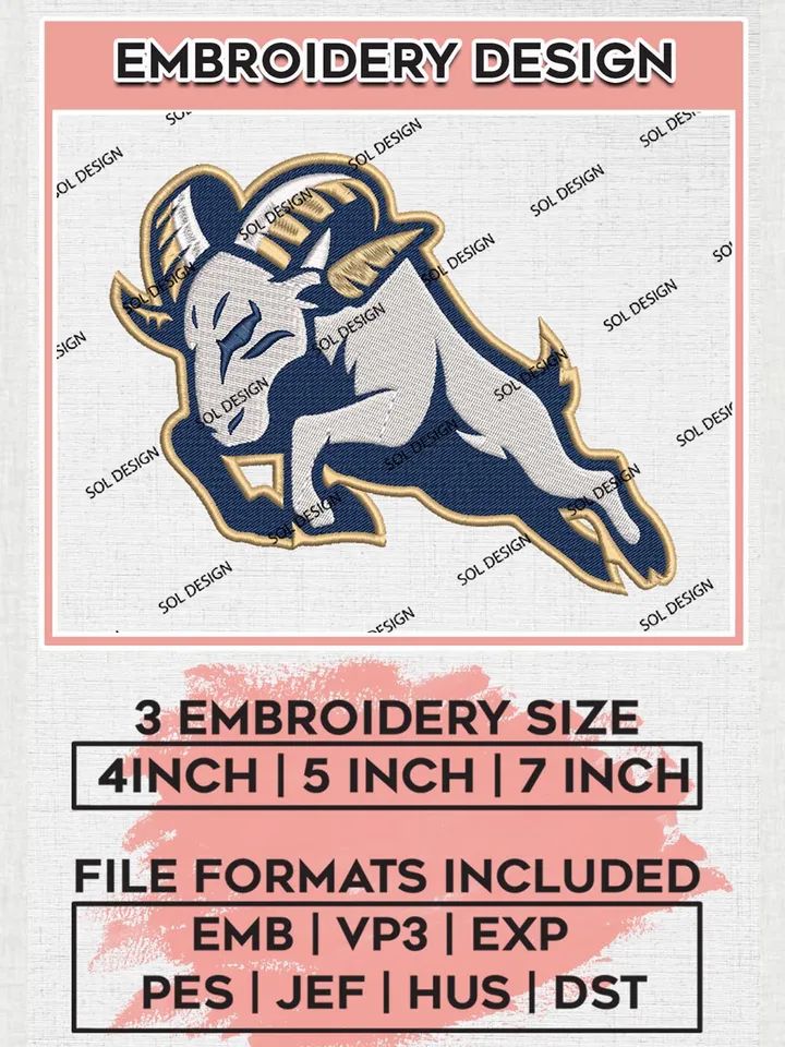 NCAA Navy Midshipmen Mascot Logo Machine Embroidery Design, NCAA Navy Midshipmen  Embroidery Design Design files, NCAA Team Embroidery Designs, NCAA Machine Embroidery Designs, Digital Download