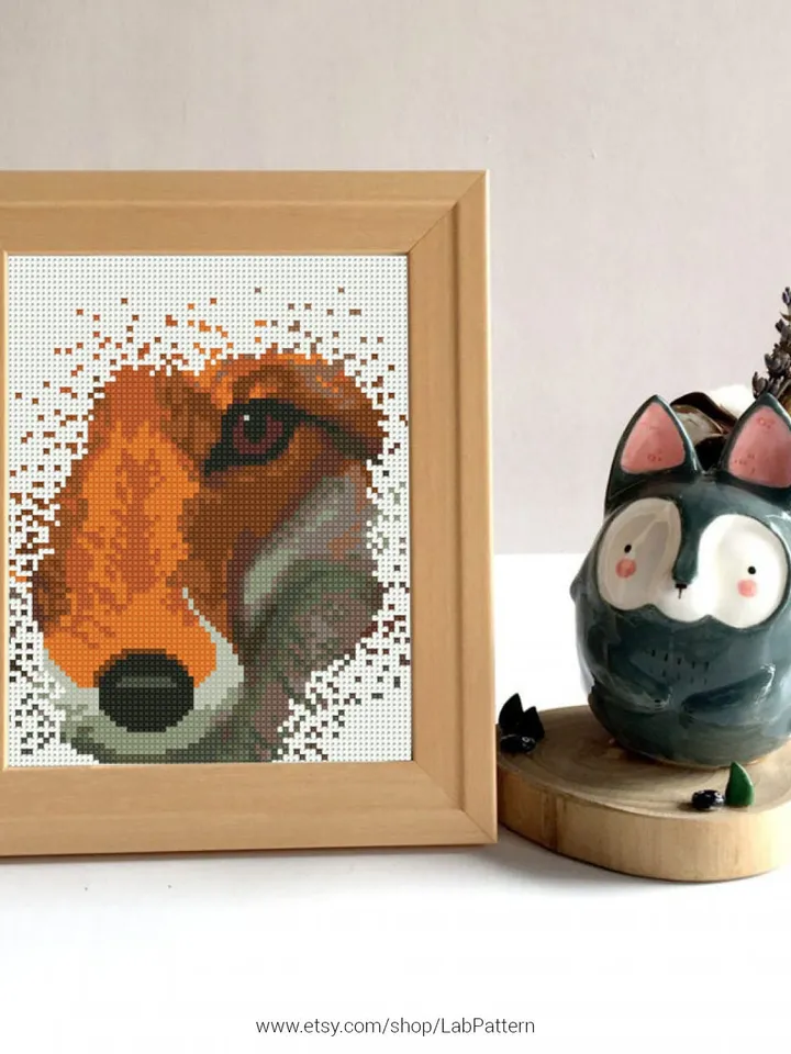 Fox Cross stitch pattern | Embroidery Pattern | Instant Download | Embroidery Designs