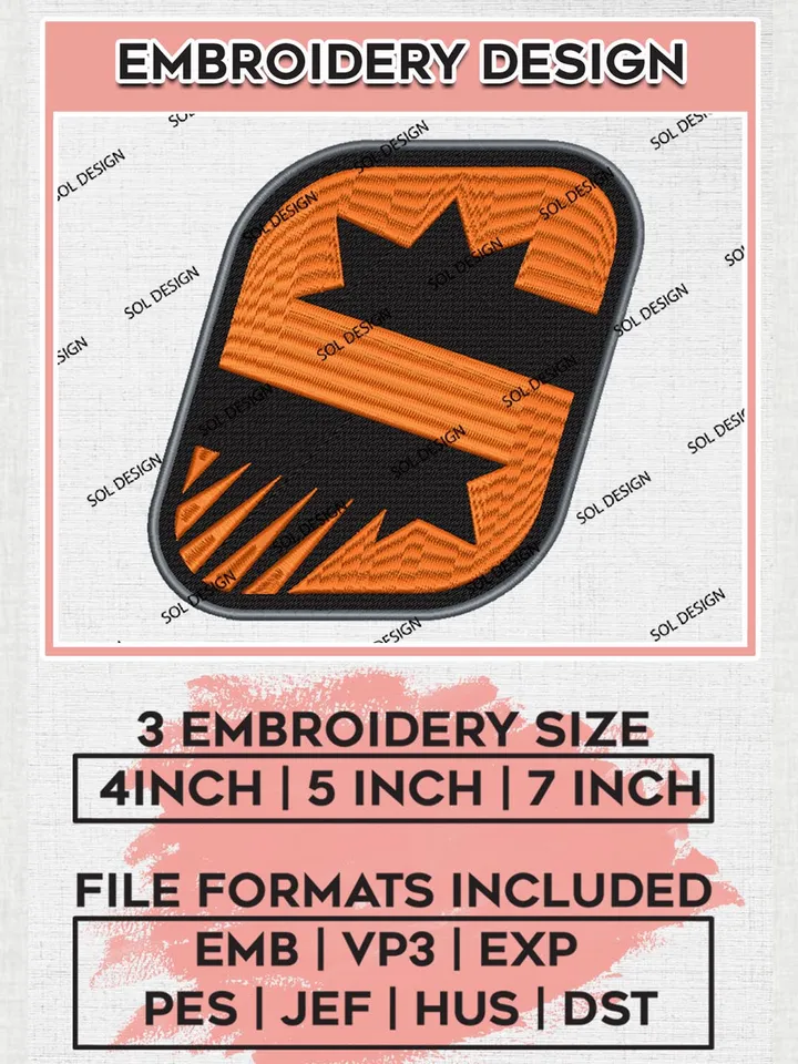 Phoenix Suns Embroidery Design Files, NBA Embroidery Files, NBA Phoenix Suns Machine Embroidery Design, Digital Download