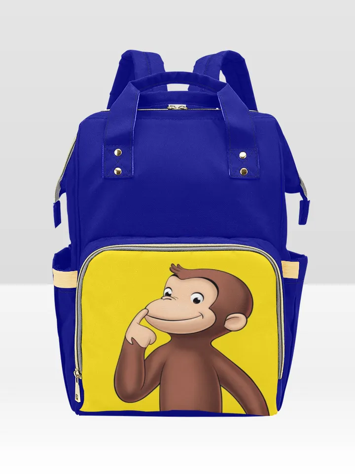 Curious George Monkey Diaper Bag Backpack