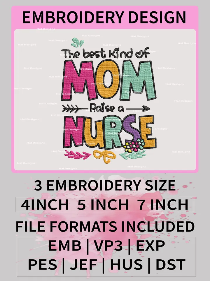 The Best Kind Of Mom Raise Embroidery Designs, Mom Raise Machine Embroidery Design, Embroidery Design,Embroidery Machin