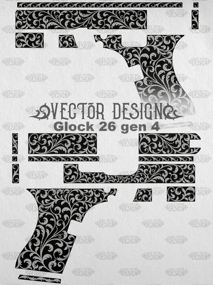 VECTOR DESIGN Glock 26 gen 4 Scrollwork