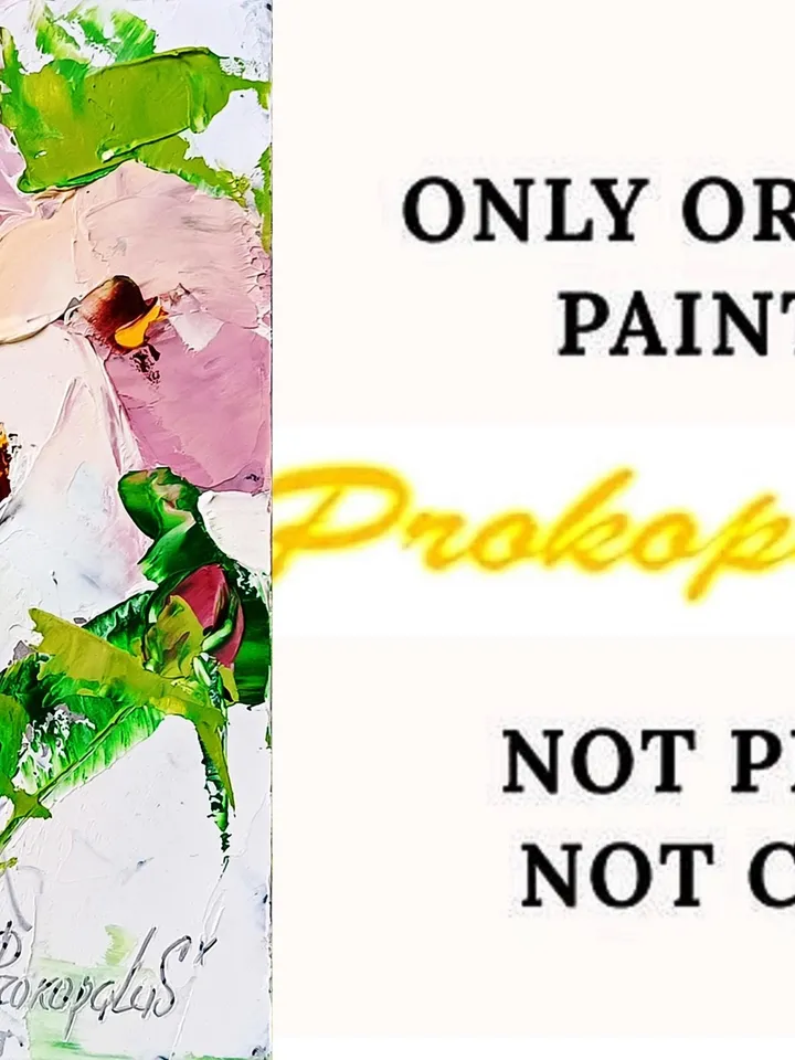 Peonies painting Flowers original oil painting Small Original art Peony wall art Pink peonies art Floral wall decor Mini art 7x5 painting