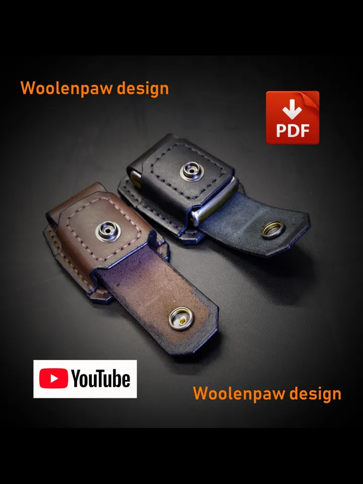Leather pattern - ZIPPO Slide Case -  EDC36