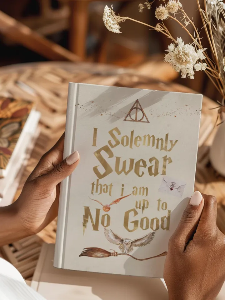 Wizarding World Hardcover Journal, Magic Notebook, Spell Book, Fantasy Diary, Gift, Magic gift Matte Journal