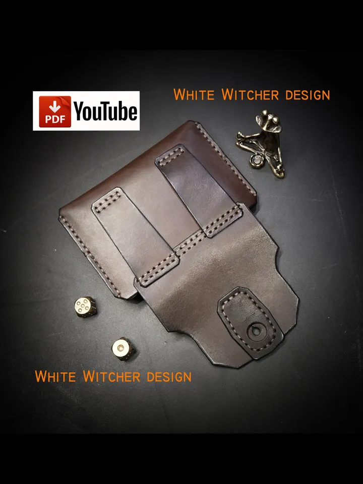Leather pattern - Belt Wallet - Hunter. EDC45
