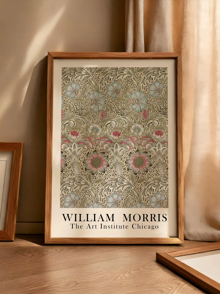 William Morris Wall Art, Vintage Botanical Print, Floral Poster Arts Decor, Digital Download, William Morris Print Digital Download 008