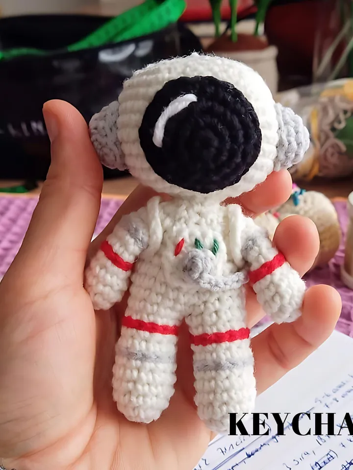 Crochet Astronaut Toy, Astronaut Baby Shower Gift, Spaceman Plush Toy, Astronaut Plushie, Space Gift For Him, Astronaut Birthday Gift