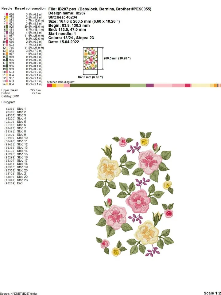 3D Roses set machine embroidery design 3D digital embroidery pattern clothing decor embroidery motif