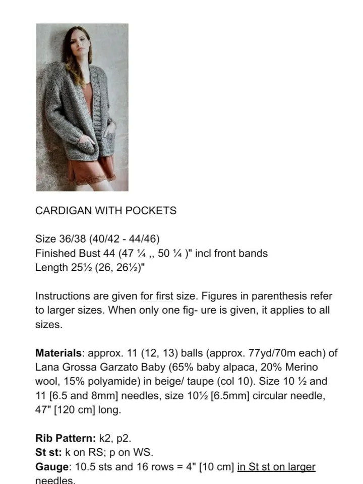 Cardigan pattern, easy cardigan pattern, cardigan sweater pattern, knit cardigan pattern pdf